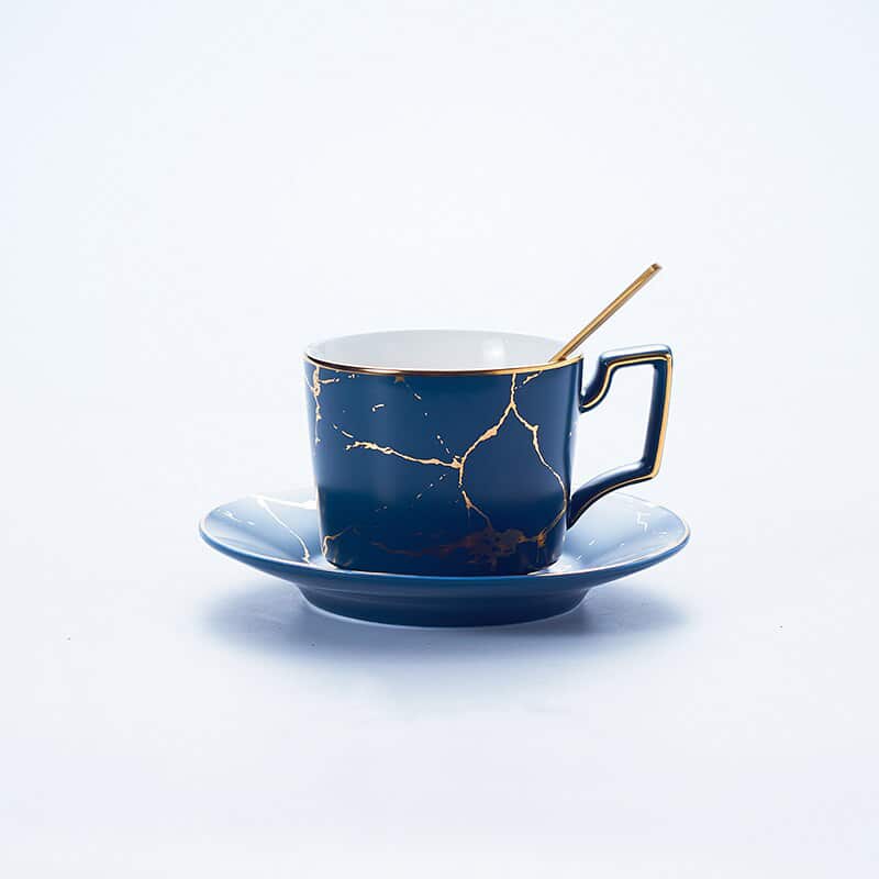 Service à thé Anglais Design - Tasse Bleu_1