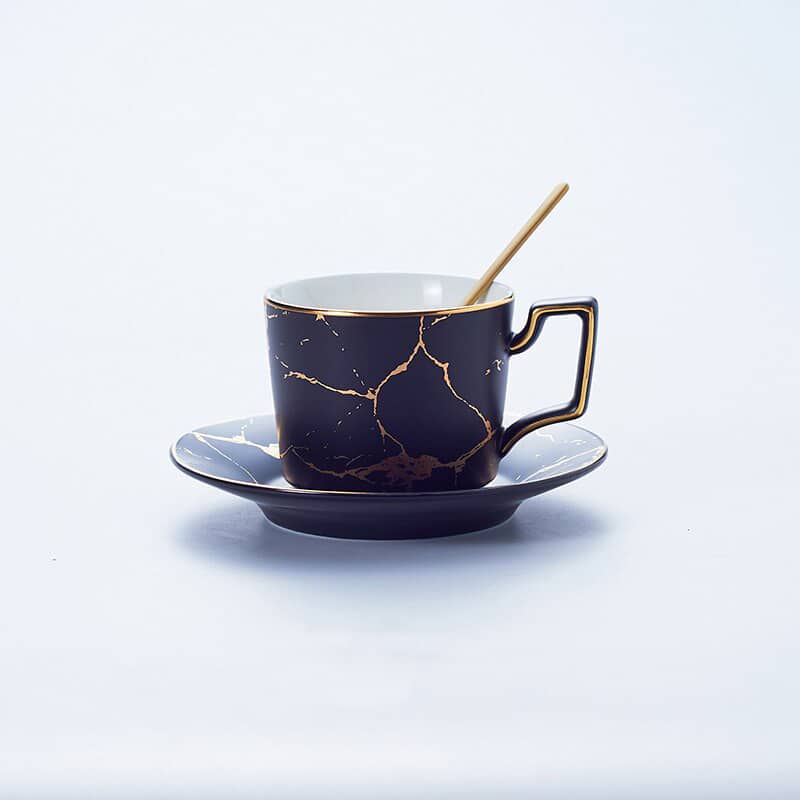 Service à thé Anglais Design - Tasse Noir_1