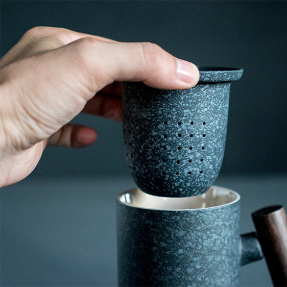 Tasse à thé chinoise en céramique avec couvercle_2