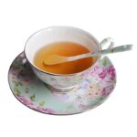 Chic tasse de thé anglaise en porcelaine couleur douce_13