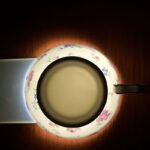 Créative tasse à thé en porcelaine anglaise avec anse dorée_13