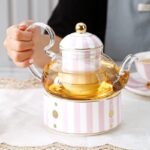 Élégante tasse à thé en porcelaine anglaise couleur brillante_9