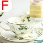 Ensemble tasse à thé exquise fleurie style rétro anglais_8
