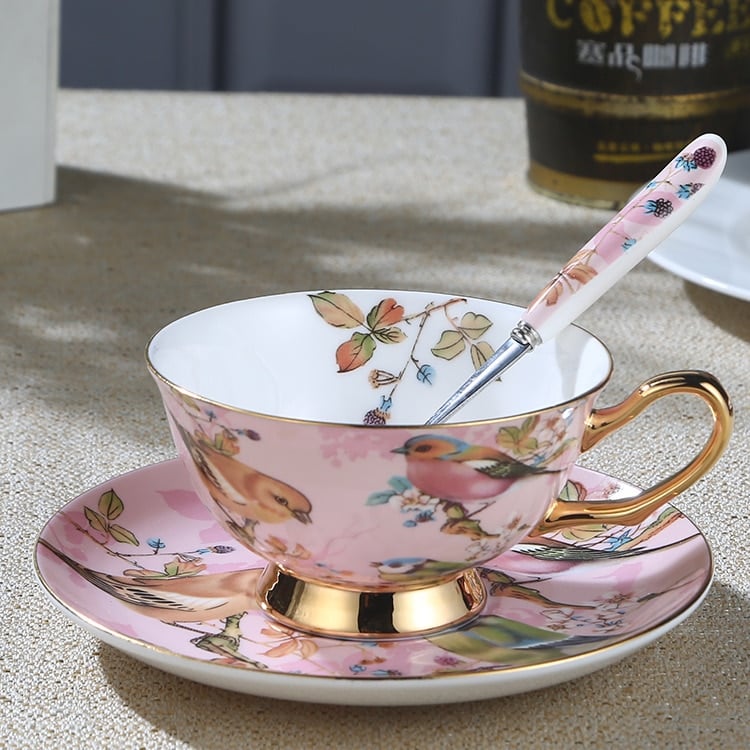 Luxueuse tasse à thé créative en porcelaine style anglais_1