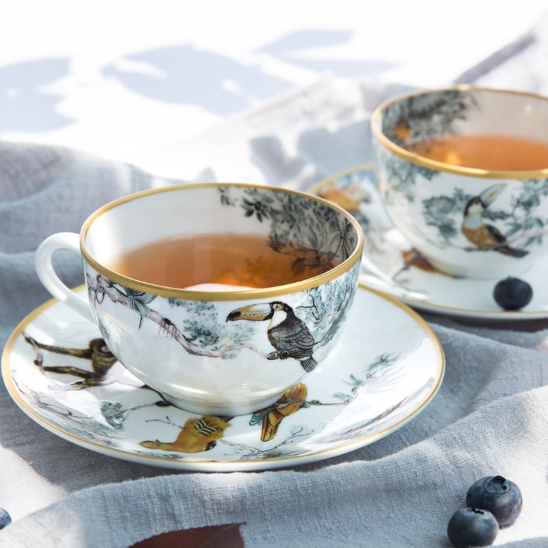 Tasse à thé anglaise en céramique décoration créative_1
