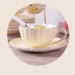 Tasse à thé couleur unie anglaise en forme de citrouille_13