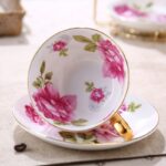 Tasse à thé en céramique style anglais motif fleurs colorées_6