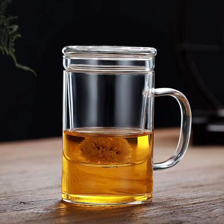 Tasse à thé en verre avec poignée transparente_13