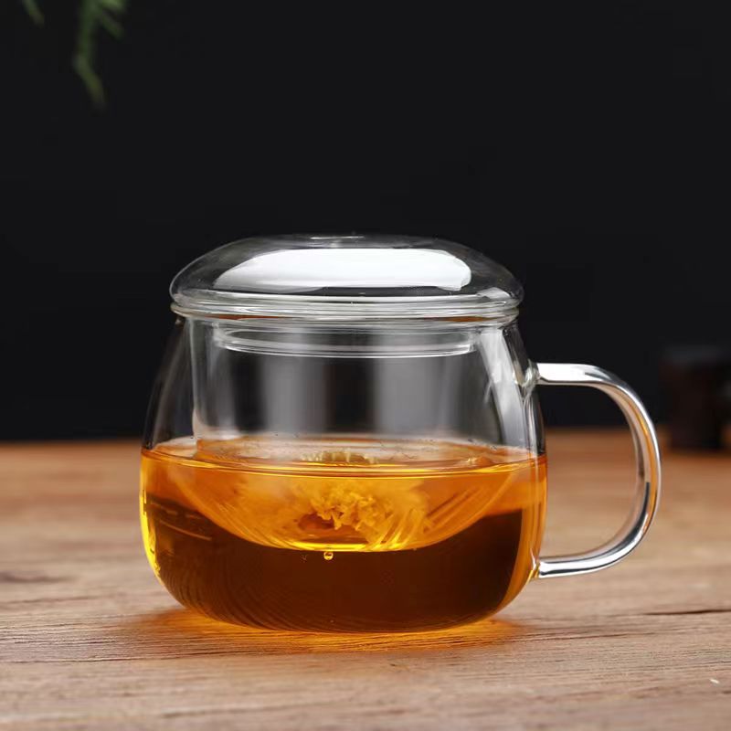 Tasse à thé en verre avec poignée transparente_4