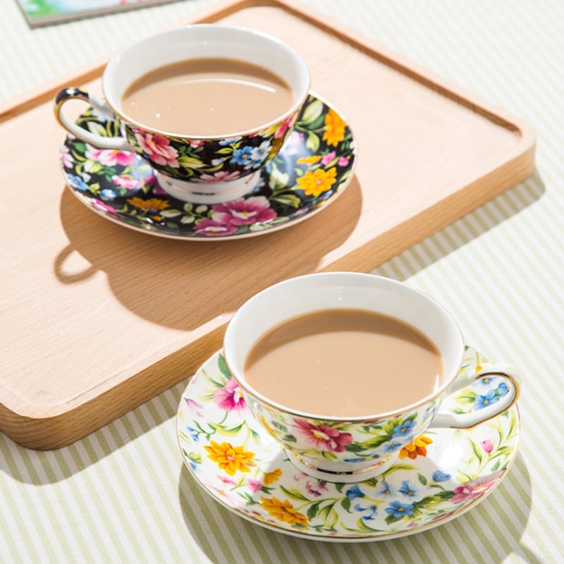 Vintage tasse à thé de haute qualité anglaise en porcelaine_1